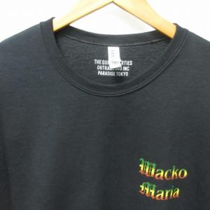 WACKO MARIA トレーナー マリア プリント 裏起毛 L ブラック