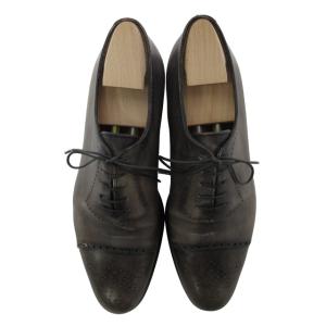 Berluti アレッサンドロ シューズ レザー メダリオンストレートチップ 26.5cm ブラック