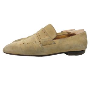 Berluti ビジネスシューズ ドレスシューズ ローファー スリッポン 革靴 フォーマル スエード ベージュ系 7.5 約26.0cm 1128
