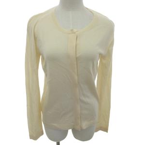 マルジェラ期 カシミヤ カーディガン ニット セーター 比翼 イタリア製 アイボリー系 白系 38 約S 1206