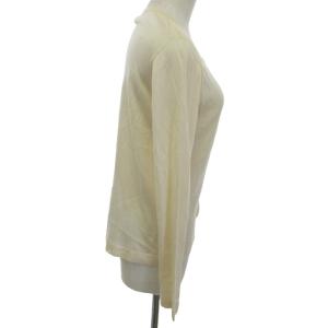 HERMES マルジェラ期 カシミヤ カーディガン ニット セーター 比翼 イタリア製 アイボリー系 白系 38 約S 1206