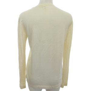 HERMES マルジェラ期 カシミヤ カーディガン ニット セーター 比翼 イタリア製 アイボリー系 白系 38 約S 1206