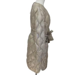 NANGA タグ付き ND2242-1C316 オニオンキルト キルティングコート ノーカラーダウンコート ジャケット ベージュ L 1206