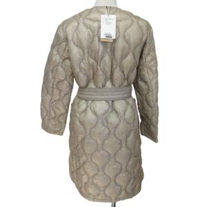 NANGA タグ付き ND2242-1C316 オニオンキルト キルティングコート ノーカラーダウンコート ジャケット ベージュ L 1206