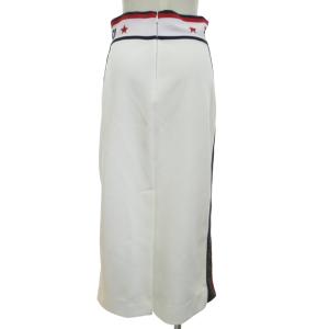 FENDI ×FILA モノグラム ペンシルスカート ズッカ柄 サイドライン 44 ホワイト