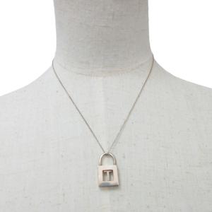 TIFFANY&Co. イニシャル T カデナロック ネックレス ペンダント ロゴ 刻印 シルバー SV925 1210