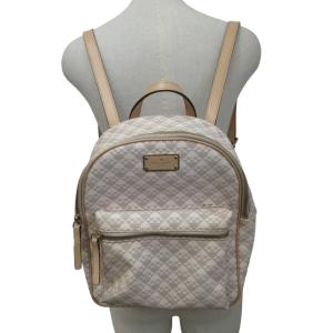 kate spade new york PVC リュックサック デイパック 総柄 プレートロゴ 1216 WY