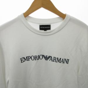 EMPORIO ARMANI ロゴトレーナー スウェット 8N1MR6 長袖 白 ホワイト M 1216 AL12