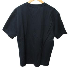 BLACK LABEL CRESTBRIDGE 美品 Tシャツ カットソー チェック切替 半袖 紺 ネイビー LL 1216 GY09