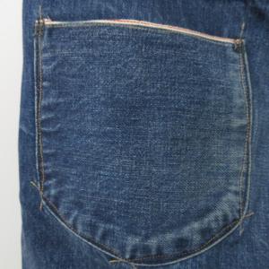 KURO グラファイト デニム ジーンズ  ジーパン 赤耳 ヒゲ ハチノスインディゴブルー 青  29 約Mサイズ 1220 GY26