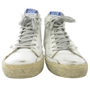 GOLDEN GOOSE FRANCY フランシー GGDB スニーカー バスケットシューズ 靴 ハイカット スターワッペン 白 ホワイト 36 約23cm