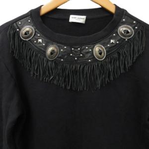 SAINT LAURENT PARIS エディ期 15SS スウェット ブラック S 369317 1230