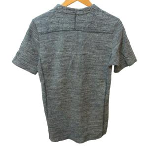 junhashimoto 美品 Tシャツ カットソー ヘンリーネック 半袖 グレー 3 約Lサイズ 0123 IBO46