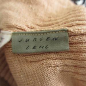 JURGEN LEHL シルクセットアップ ニット セーター オレンジベージュ M IBO46 0116