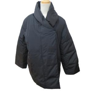 Max Mara 白タグ ダウンコート ジャケット ベルト付 ロング ネイビー 紺 36 約XSサイズ RN73136 0109 IBO46