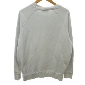 Maison Kitsuné チラックスフォックス パッチ クラシック スウェットシャツ  トレーナー ロゴ刺? GU00342KM0002 長袖 白 ホワイト