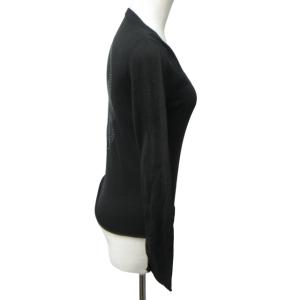 lucien pellat finet カーディガン ジャケット スカルボタン ビジュー装飾 黒 ブラック XSサイズ 0112 IBO46