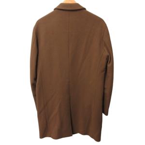 EDIFICE チェスターコート ウールジャケット ロング丈 茶 ブラウン XLサイズ 0122  IBO46