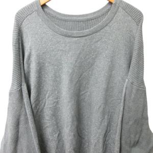 BEAMS SSZ 22AW BOTH SIDE KNIT トレーナー スウェット サーマル 長袖 グレー Lサイズ 11-15-0026-156