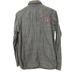 NEIGHBORHOOD 美品 ウエスタンシャツ DEAD WOOD デッド ウッド 刺繍 グレー 灰色 M 112BRNH-SHM01 0123