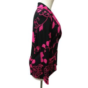 LEONARD FASHION テーラードジャケット 花柄 2B 38 ピンク