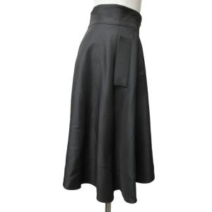 FOXEY フレアスカート シルク混 38 グレー