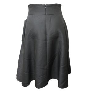 FOXEY フレアスカート シルク混 38 グレー