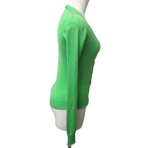 DSQUARED2 カーディガン ジャケット ゴールド金具 カシミヤ 黄緑 グリーン系 Sサイズ 0209 IBO47