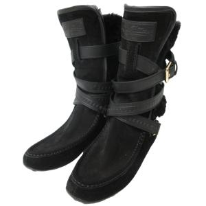 LOUIS VUITTON ムートンブーツ ブラック 35.5