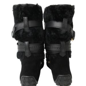 LOUIS VUITTON ムートンブーツ ブラック 35.5