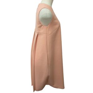 FOXEY NEW YORK ロングワンピース ノースリーブ バックプリーツ ストレッチ有 37730 ピンク 38 Mサイズ 0202 IBO47