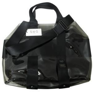 × Sea NEW YORK TOTE BAG 2WAY PVCショルダーバッグ ブラック