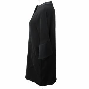 FOXEY NEW YORK コンボチュニックドレス ワンピース 半袖 切替 黒 ブラック 38 約Mサイズ 35071 IBO47 0224