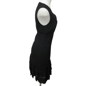 DIANE von FURSTENBERG ノースリーブワンピース ドレス フォーマル ストレッチ有 黒 ブラック 2 Mサイズ 0223 IBO47
