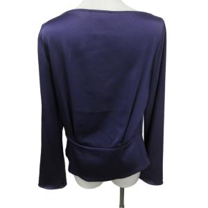 CELINE カットソー  ボートネックTシャツ パープル 紫 40 約Lサイズ 0214 IBO47