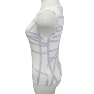 HERMES アーカイブ 希少 マルジェラ期 Tシャツ カットソー ボルデュック リボン柄 ホワイト 白 パープル 紫 Sサイズ IBO47