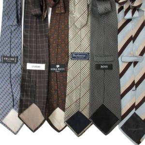CELINE BOSS DURBAN Burberrys NINA RICH 他ブランドネクタイ 6本セット まとめて シルク ビジネス