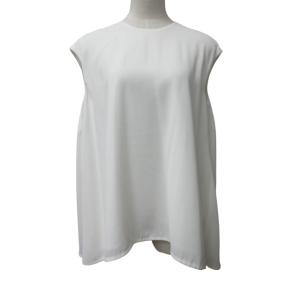 チュニック ノースリーブ カットソー 38 約S-M 白 ホワイト IBO47 0218
