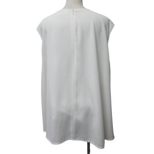 ENFOLD チュニック ノースリーブ カットソー 38 約S-M 白 ホワイト IBO47 0218