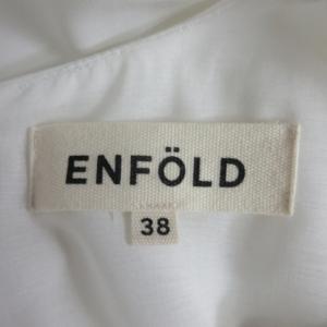 ENFOLD チュニック ノースリーブ カットソー 38 約S-M 白 ホワイト IBO47 0218
