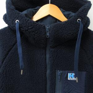 HELLY HANSEN ファイバーパイルサーモフーディ ボアジャケット ブルゾン ネイビー 紺 Mサイズ HOE51254 IBO47 0222