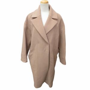 チェスターコート ジャケット ウール イタリア製 16-020-900-5170-3-0 ロング丈 ピンク 36 XS-Sサイズ