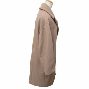 IENA チェスターコート ジャケット ウール イタリア製 16-020-900-5170-3-0 ロング丈 ピンク 36 XS-Sサイズ