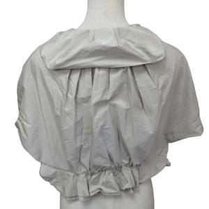 TO BE CHIC ポンチョ ジャケット プルオーバー リボン W5751-704-40 グレー系 約F 0224