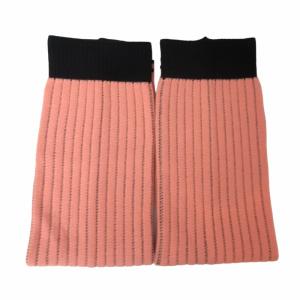 CHANEL 24C ゲートル レッグウォーマー ココマーク ピンク ブラック