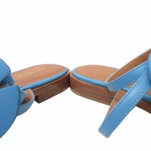 EMPORIO ARMANI ストラップサンダル シューズ イタリア製 水色 ブルー 35 23?p 0318 IBO48