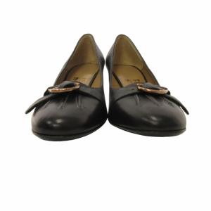 Salvatore Ferragamo パンプス ガンチーニ ベルトデザイン クロコ型押し ブラック 黒 4 1