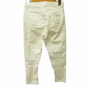 PRADA スキニーパンツ デニム ジーンズ ストレッチ有 白 ホワイト 24 約XSサイズ 0312 IBO48