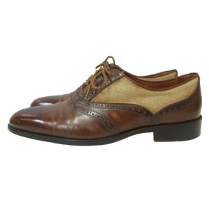 ETRO ビジネスシューズ ウイングチップ 内羽根 茶 ブラウン 42 27.0cm 0312