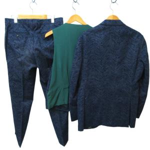 3ピース セットアップ シングルスーツ ジャケット ジレ パンツ